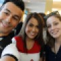 Left-right: Roundup photographer Nicolas Heredia, reporter Kitty Rodriguez and Arts & Entertainment Editor Jessica Boyer, pose for a "selfie" inside the Convention Center of the Burbank Marriott during the JACC 2014 State Conference in Burbank, Calif. Photo: Nicolas Heredia
